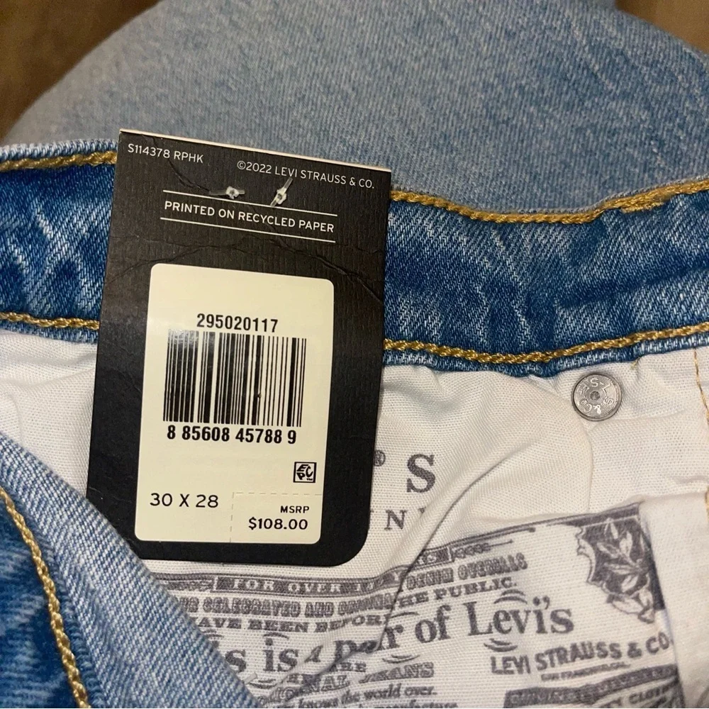 Levi's 501 Men's Skinny Light Blue Jeans 30x28